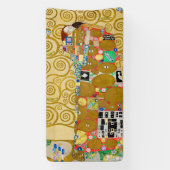 Gustav Klimt Fulfilment Nouveau Paar Spandoek (Verticaal)