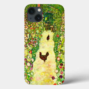 Gustav Klimt Garden met kippen iPhone 13 Hoesje
