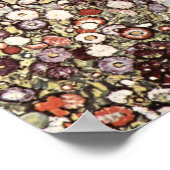Gustav Klimt Garden met roosters Poster (Hoek)