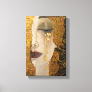 Gustav Klimt Golden Tears Canvas  Afdruk