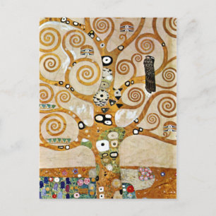 Gustav Klimt Golden Tree of Life with Bird Briefkaart