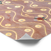 Gustav Klimt - Het engelenkostuum Pattern Poster (Hoek)