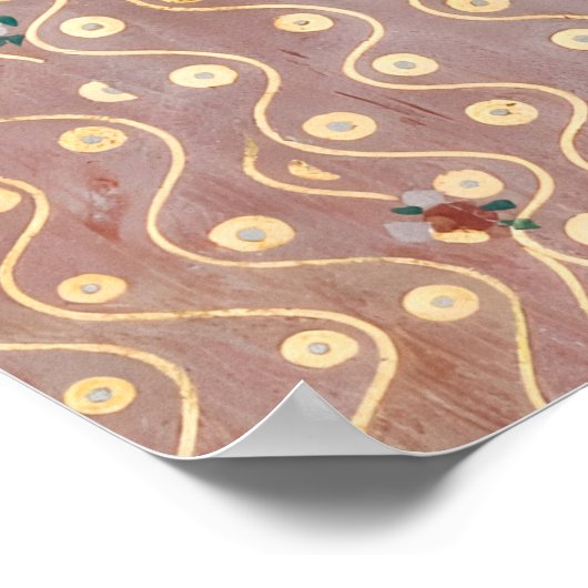 Gustav Klimt - Het engelenkostuum Pattern Poster (Hoek)