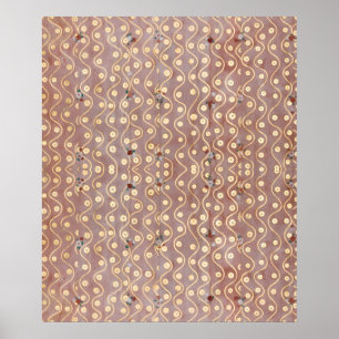 Gustav Klimt - Het engelenkostuum Pattern Poster