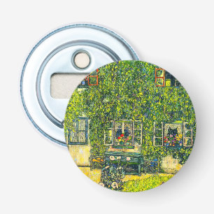 Gustav Klimt Het Huis van Guardaboschi Button Flesopener