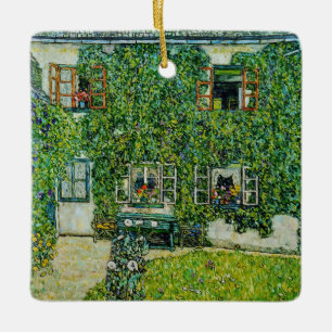 Gustav Klimt - Het Huis van Guardaboschi Keramisch Ornament