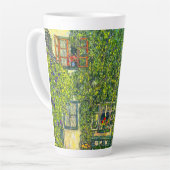 Gustav Klimt Het Huis van Guardaboschi Latte Mok (Linkerhoek)