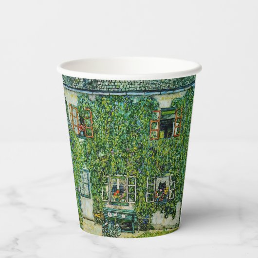 Gustav Klimt - Het Huis van Guardaboschi Papieren Bekers (Achterkant)