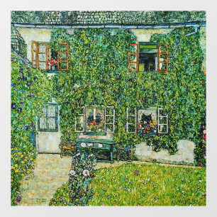 Gustav Klimt - Het Huis van Guardaboschi Raamsticker