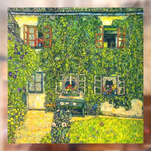 Gustav Klimt Het Huis van Guardaboschi Raamsticker (Vel 2)