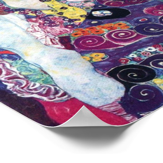 Gustav Klimt het Poster van de Maagd (Hoek)