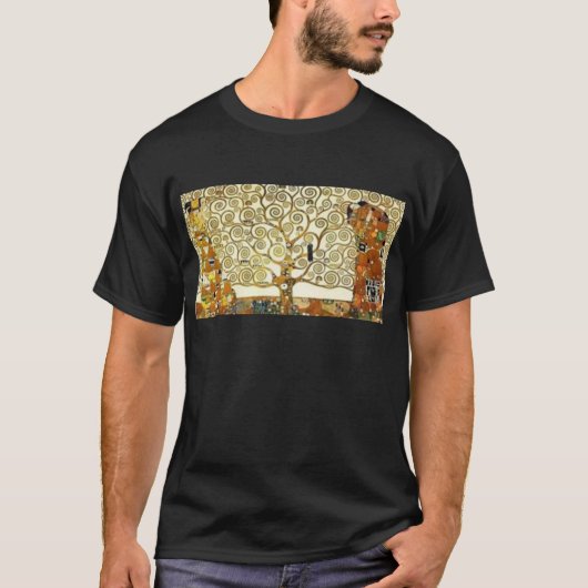 Gustav Klimt - het schilderij van de boom van het  T-shirt (Voorkant)