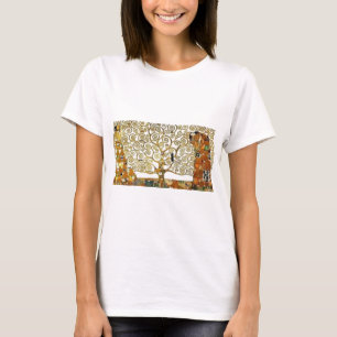 Gustav Klimt - het schilderij van de boom van het T-shirt