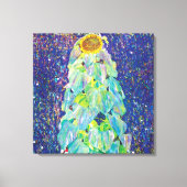 Gustav Klimt - Het zonnebloempiteren Canvas Afdruk (Voorkant)
