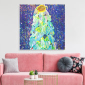 Gustav Klimt - Het zonnebloempiteren Canvas Afdruk (Insitu (Woonkamer))