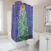 Gustav Klimt - Het zonnebloempiteren Douchegordijn (In situ)