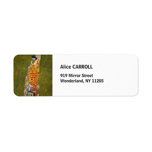 Gustav Klimt - Hoop II Etiket (Voorkant)