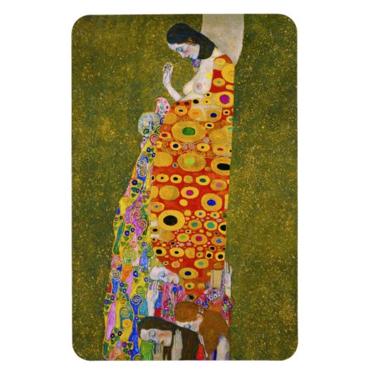 Gustav Klimt - Hoop II Magneet (Verticaal)