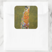 Gustav Klimt - Hoop II Vierkante Sticker (Tas)