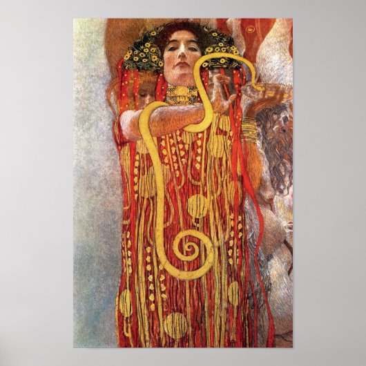 Gustav Klimt - Hygieia Medicine Godin Health Poster (Voorkant)