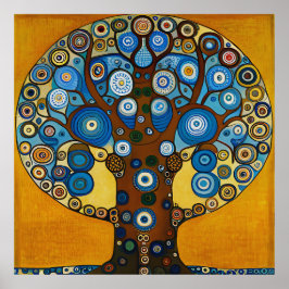 Gustav Klimt inspireerde The Tree of Life Poster