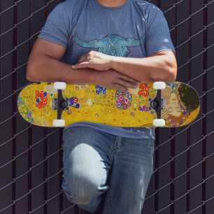 Gustav Klimt is het beroemde schilderij The Kiss. Skateboard