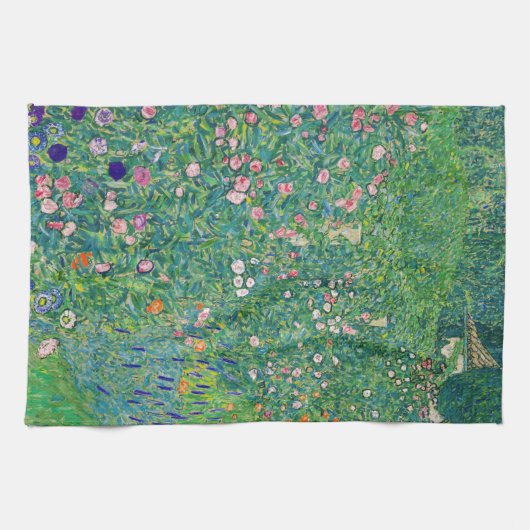 Gustav Klimt - Italiaans landschap Theedoek (Horizontaal)