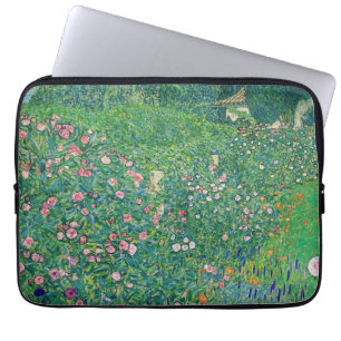 Gustav Klimt - Italiaans tuinlandschap Laptop Sleeve