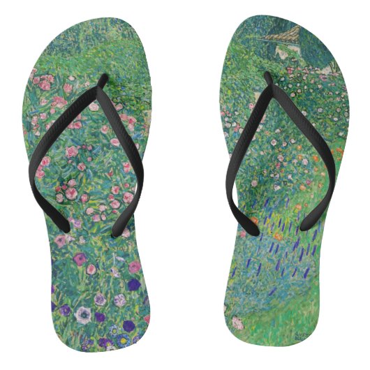 Gustav Klimt - Italiaans tuinlandschap Teenslippers (Voetbed)