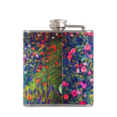 Gustav Klimt Italiaanse tuin Heupfles (Achterkant)