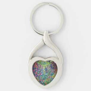 Gustav Klimt Italiaanse Tuin Sleutelhanger
