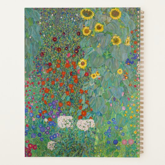 Gustav Klimt - Jardin de campagne avec tournesols (Dos)