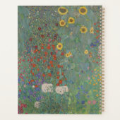 Gustav Klimt - Jardin de ferme avec des fleurs de (Dos)