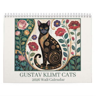 Gustav Klimt Katten 2026 Muurkalender – Art Nouvea Kalender