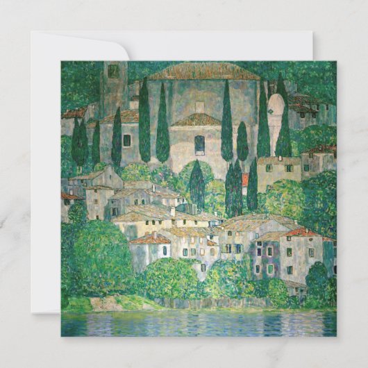 Gustav Klimt - Kerk in Cassone Kaart (Voorkant)