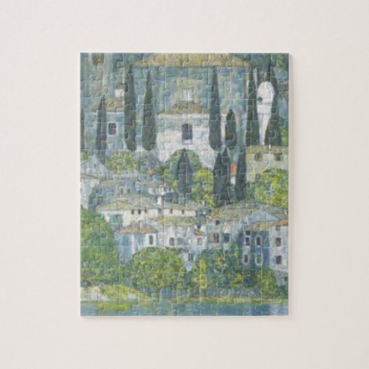 Gustav Klimt - Kerk in het werk van de Kunst Legpuzzel (Verticaal)