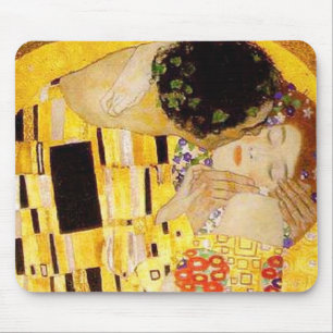 Gustav Klimt Kiss Het klassieke schilderij Muismat