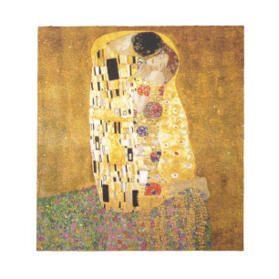 Gustav Klimt Kiss Het klassieke schilderij Notitieblok