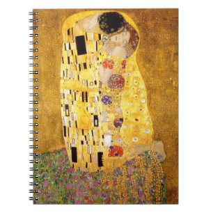 Gustav Klimt Kiss Het klassieke schilderij Notitieboek