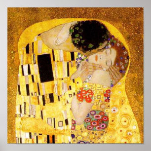 Gustav Klimt Kiss Het klassieke schilderij Poster