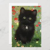 Gustav Klimt Kitten Aankondiging (Voorkant / Achterkant)