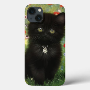 Gustav Klimt Kitten iPhone 13 Hoesje