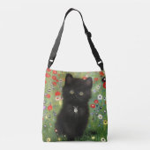 Gustav Klimt Kitten Crossbody Tas (Achterkant)