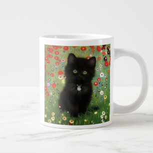 Gustav Klimt Kitten Extra Grote Beker