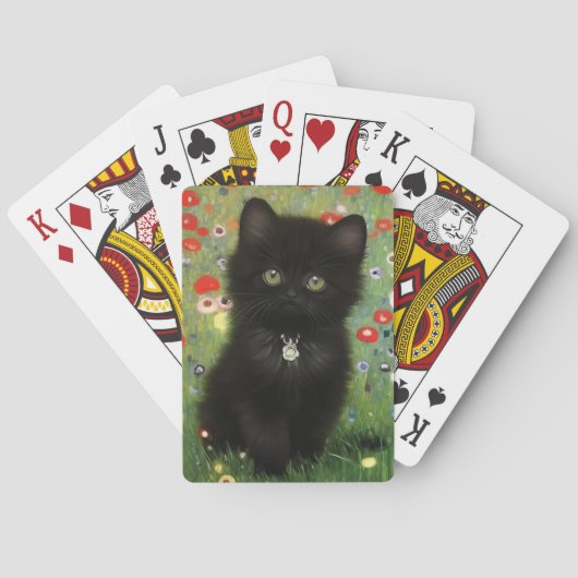 Gustav Klimt Kitten Pokerkaarten (Achterkant)
