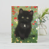 Gustav Klimt Kitten Save The Date (Staand voorkant)