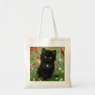 Gustav Klimt Kitten Tote Bag