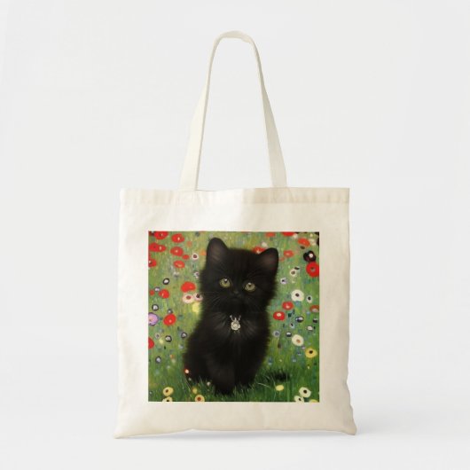 Gustav Klimt Kitten Tote Bag (Voorkant)