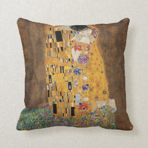 Gustav Klimt-kunstkussen. De kus Kussen