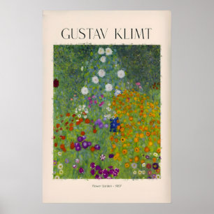 Gustav Klimt Kunstprint - Bloementuin Poster907 Poster